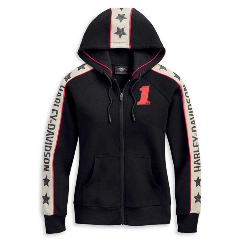 Harley-Davidson - Women's Performance Star Sleeve Hoodie (Size: 3XL)